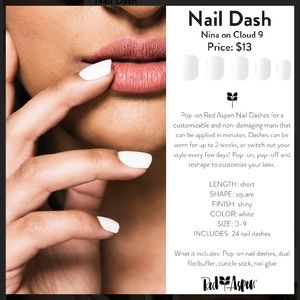 ☁️ Red Apsen Nail Dash: Nina On Cloud 9 Pop-on Manicure 💅
